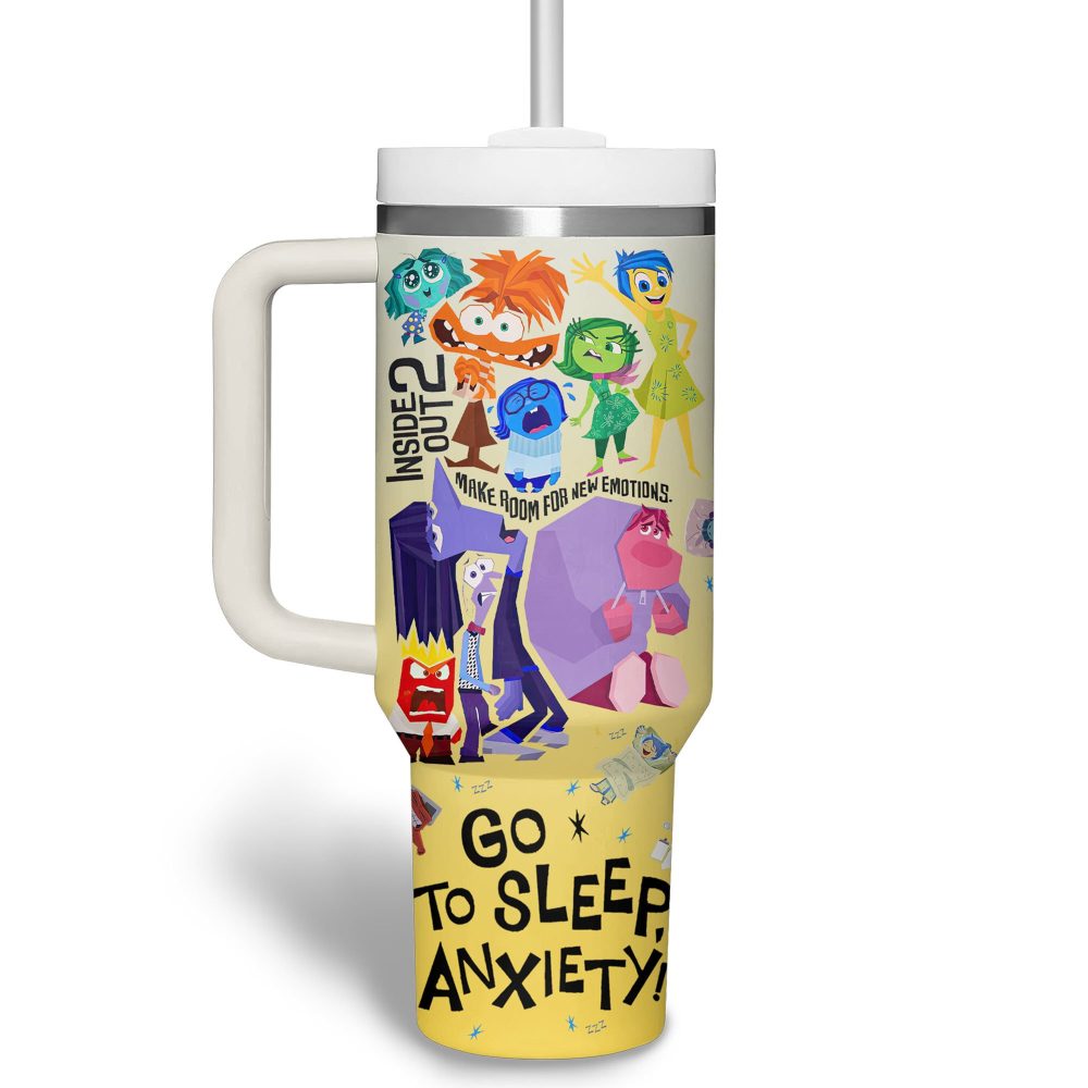 Inside Out 2 Movies Custom Stanley Quencher 40Oz Stainless Steel Tumbler - Image 3
