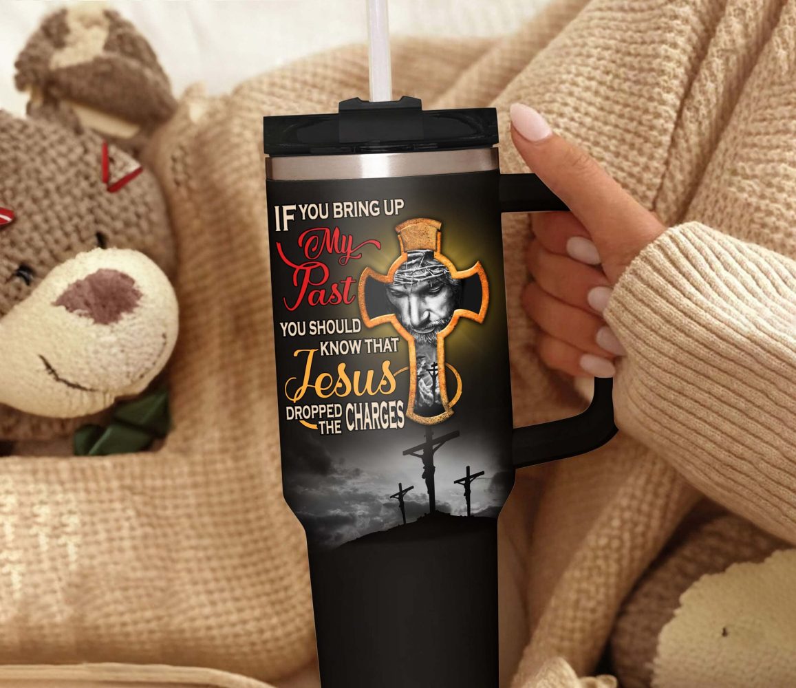 Jesus Custom Stanley Quencher 40Oz Stainless Steel Tumbler - Image 3