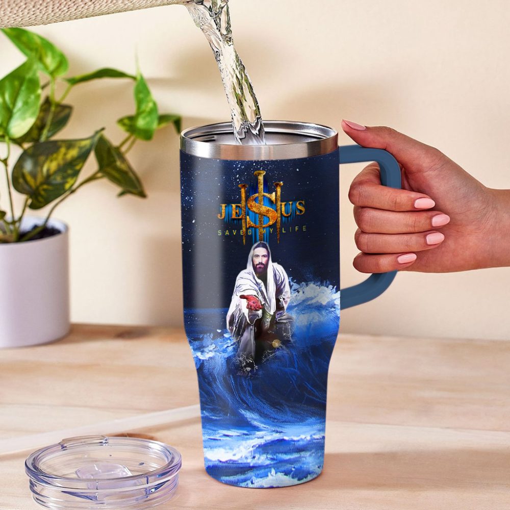 Jesus Custom Stanley Quencher 40Oz Stainless Steel Tumbler - Image 3