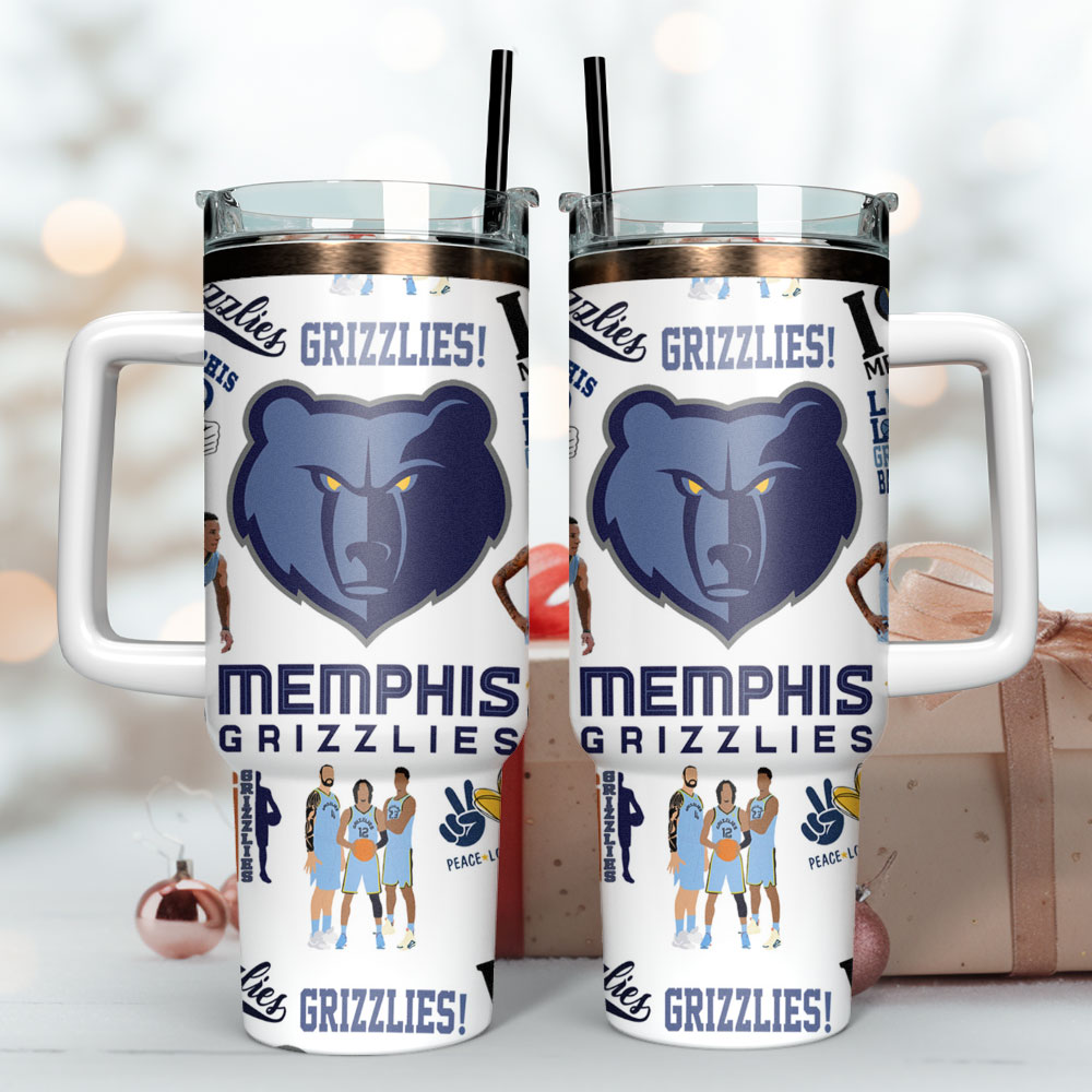 Memphis Tigers Basketball Ncaa Sport Custom Stanley Quencher 40Oz Stainless Steel Tumbler - Image 3