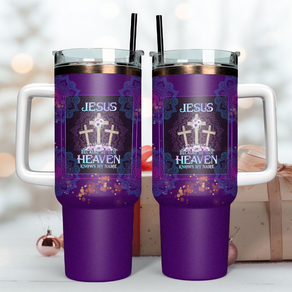 Jesus Custom Stanley Quencher 40Oz Stainless Steel Tumbler - Image 3