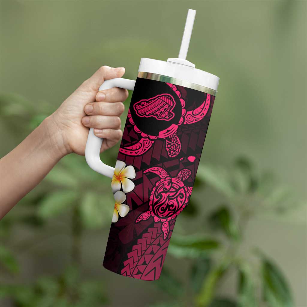 Hawaii Kahoolawe Islands Pacific Plumeria Custom Stanley Quencher 40Oz Stainless Steel Tumbler - Image 3