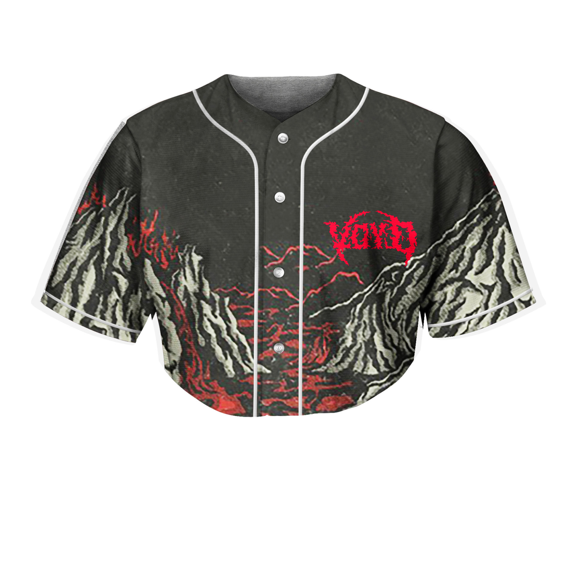 Svdden Death Voyd Crop Top Baseball Jersey