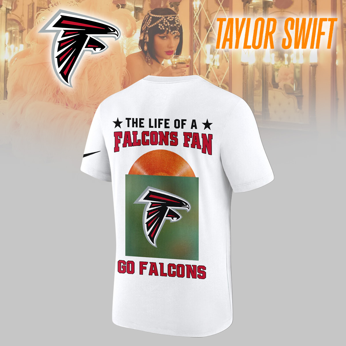 Atlanta Falcons NFL X Taylor Swift Shirt White