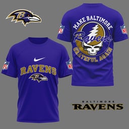 Baltimore Ravens Grateful Game Day Shirt Purple