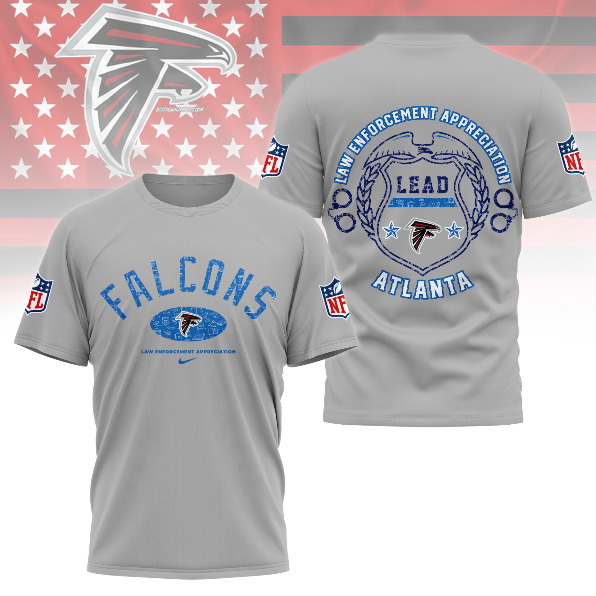 Atlanta Falcons Law Appreciation Month Shirt White