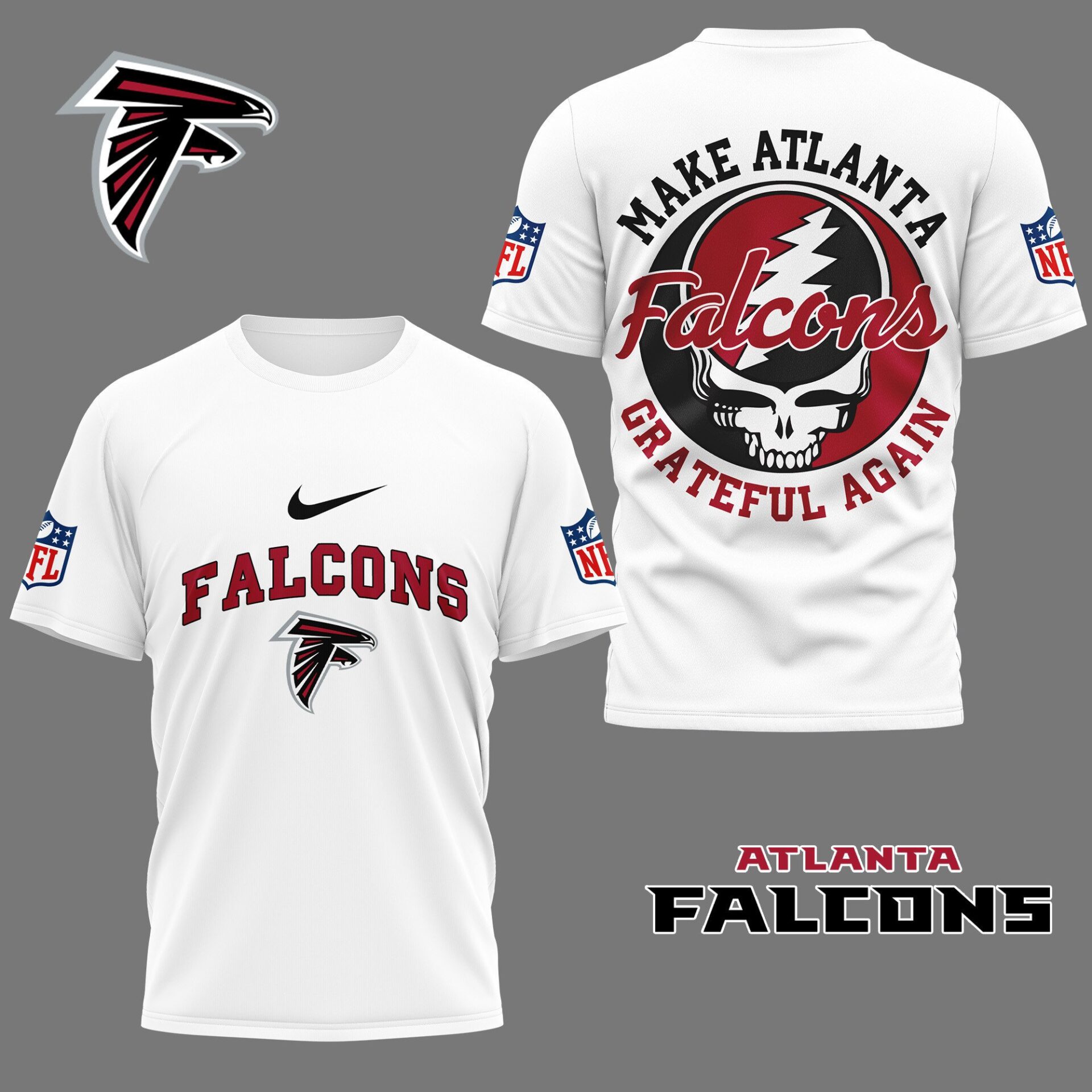 Atlanta Falcons Grateful Game Day Shirt White