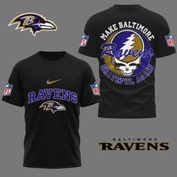 Baltimore Ravens Grateful Game Day Shirt Black