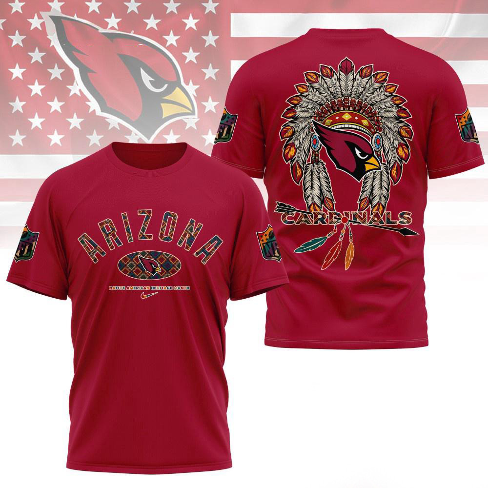 Arizona Cardinals Native American Heritage Month 3D Shirt Presents For Football Fans