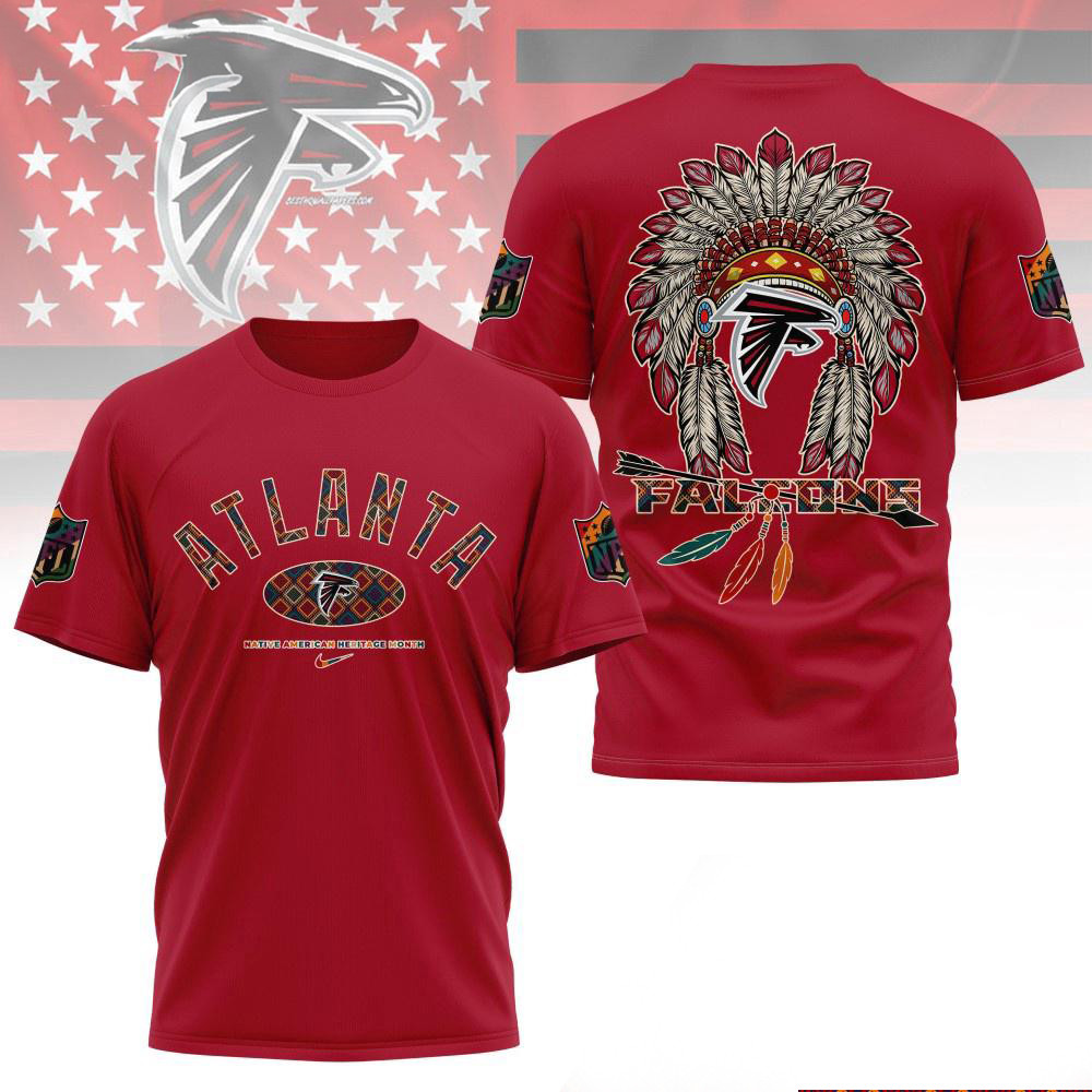 Atlanta Falcons Native American Heritage Month 3D Shirt Presents For Football Fans