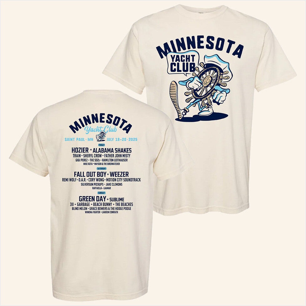 2025 Wheel T-Shirt Minnesota Yacht Club Festival Merch Bff Birthday Gifts Christmas Presents
