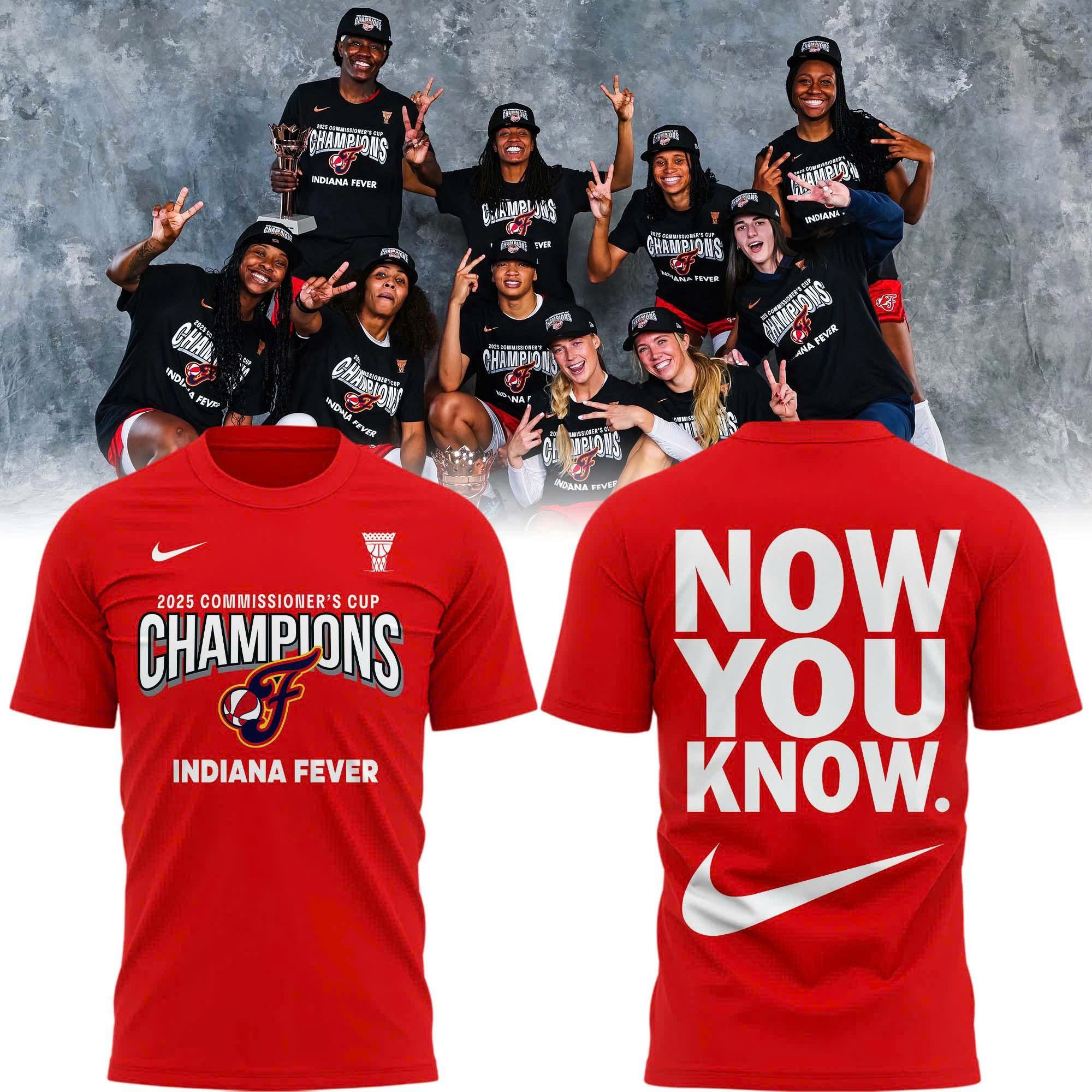 Now You Know 2025 WNBA Commissioners Cup Champions T-Shirt