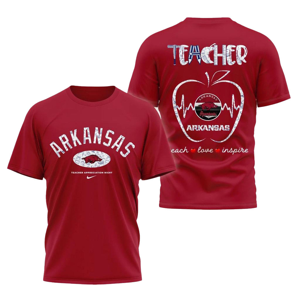 Arkansas Razorbacks Teacher Appreciation Night Shirt Arkansas Razorbacks Merch Dad Gifts