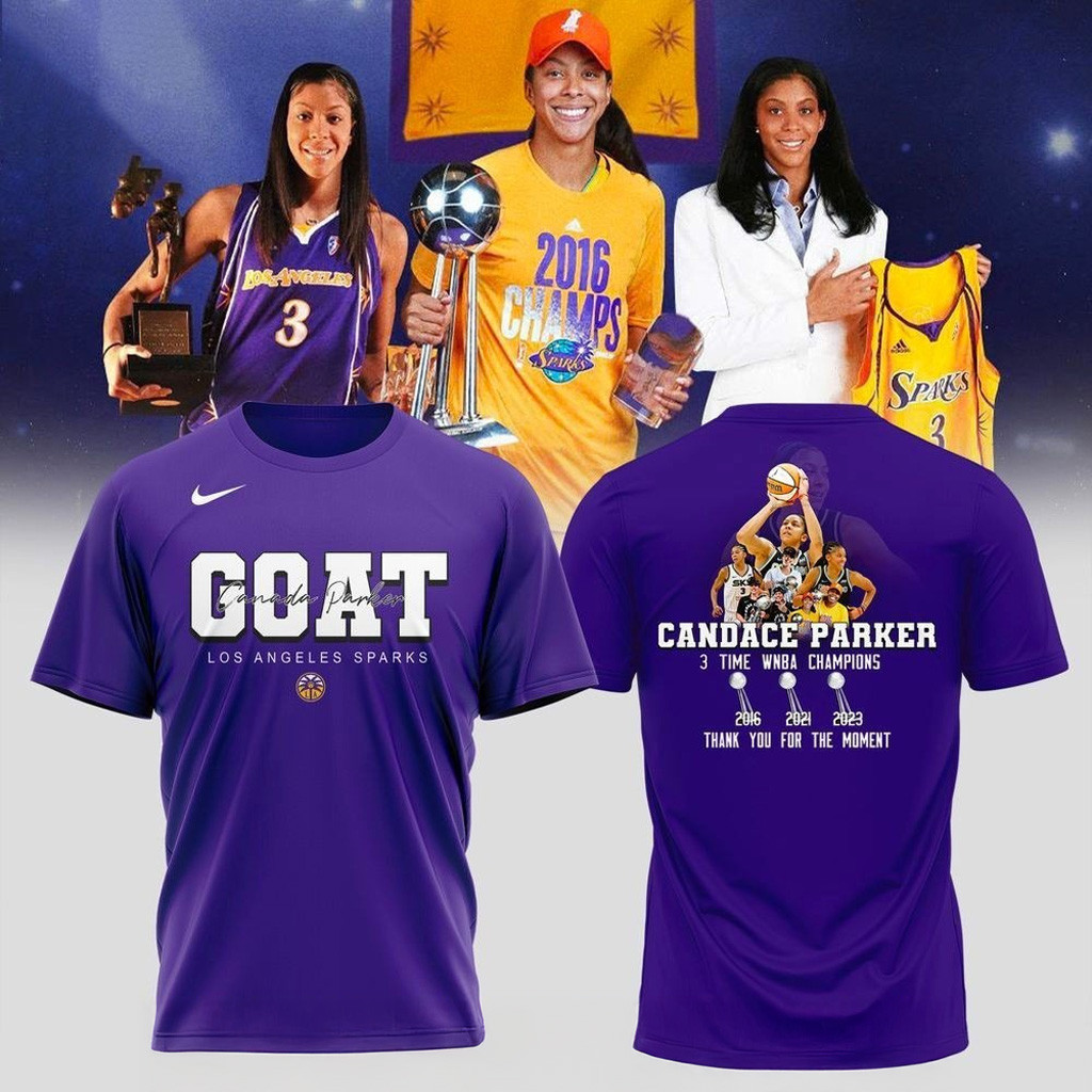 Candace Parker X Los Angeles Sparks 3 Time WNBA Champions Shirt Thank You For The Moment