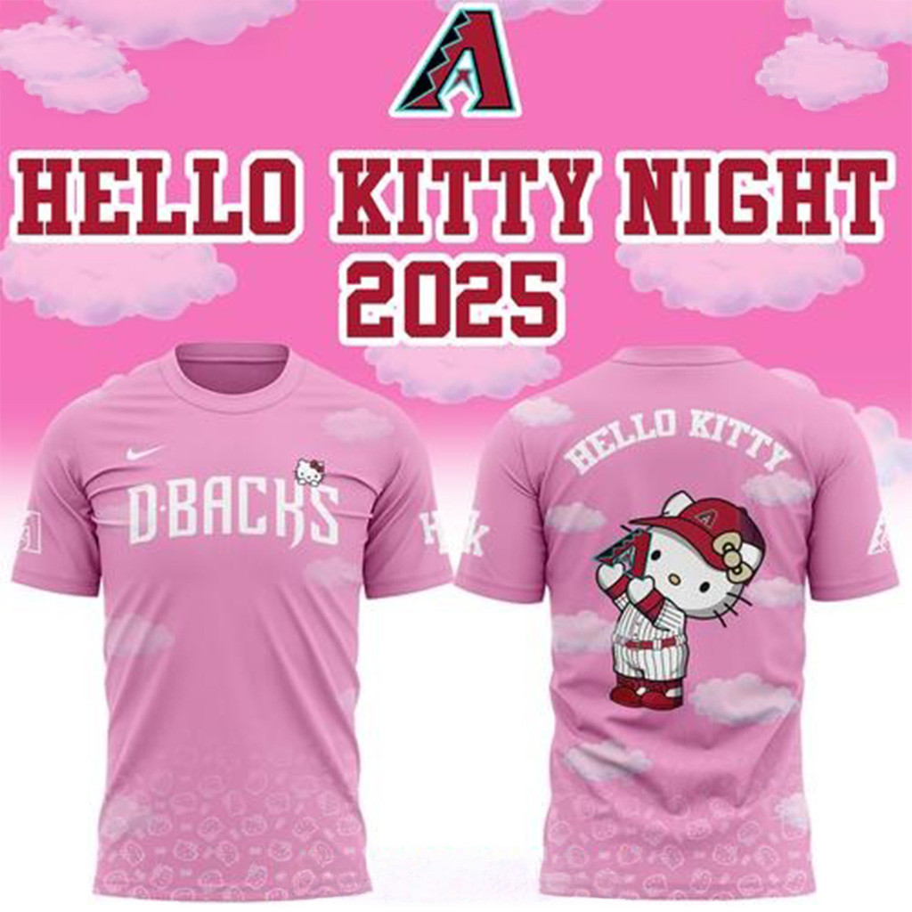 Arizona Diamondbacks X Hello Kitty Night 2025 Shirt Arizona Diamondbacks Merch Wife Gifts