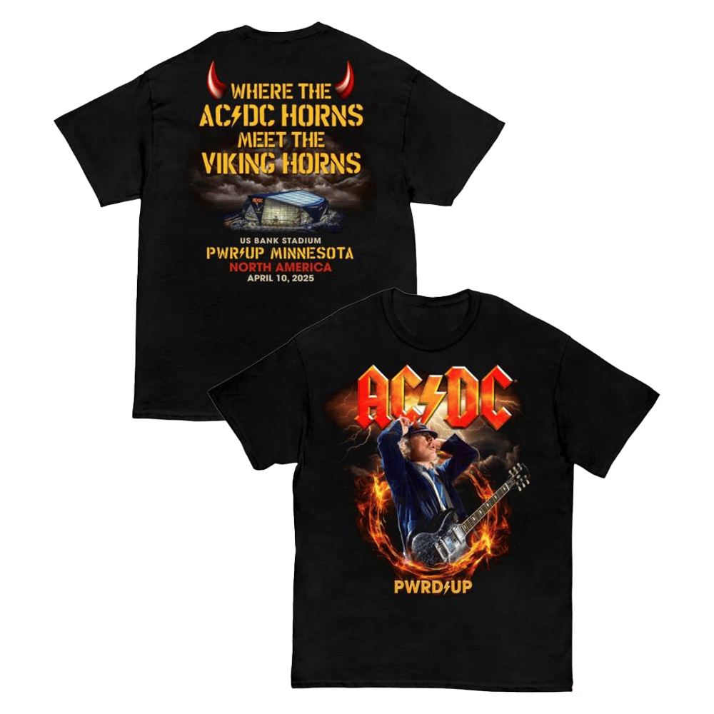 Acdc Merch Minnesota Pwr Up Tour T-Shirt