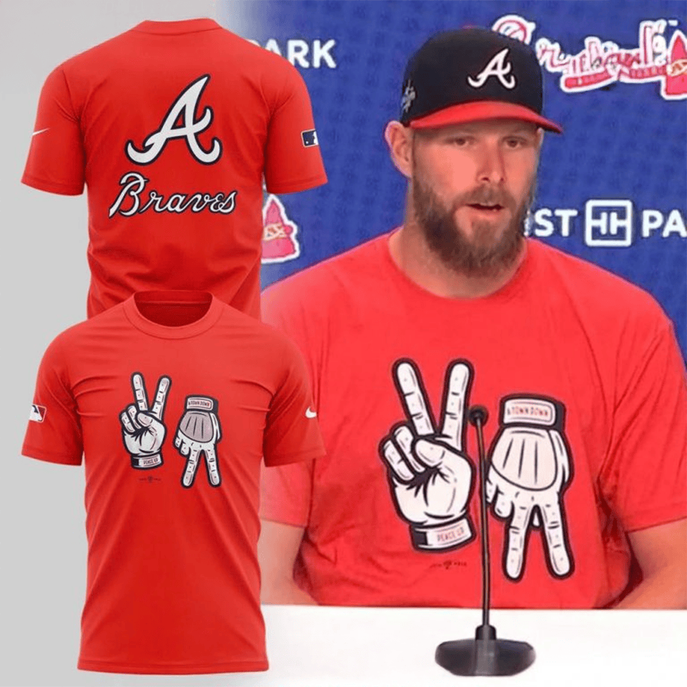 Atlanta Braves Peace Up A Town Down Special Shirt Atlanta Braves Merch Best FatherS Day Gifts