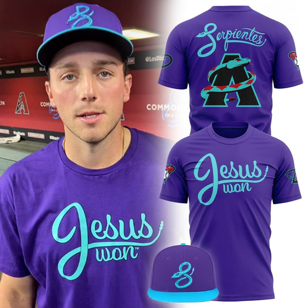 Arizona Diamondbacks Serpientes X Jesus Won 2025 T-Shirt Arizona Diamondbacks Merch