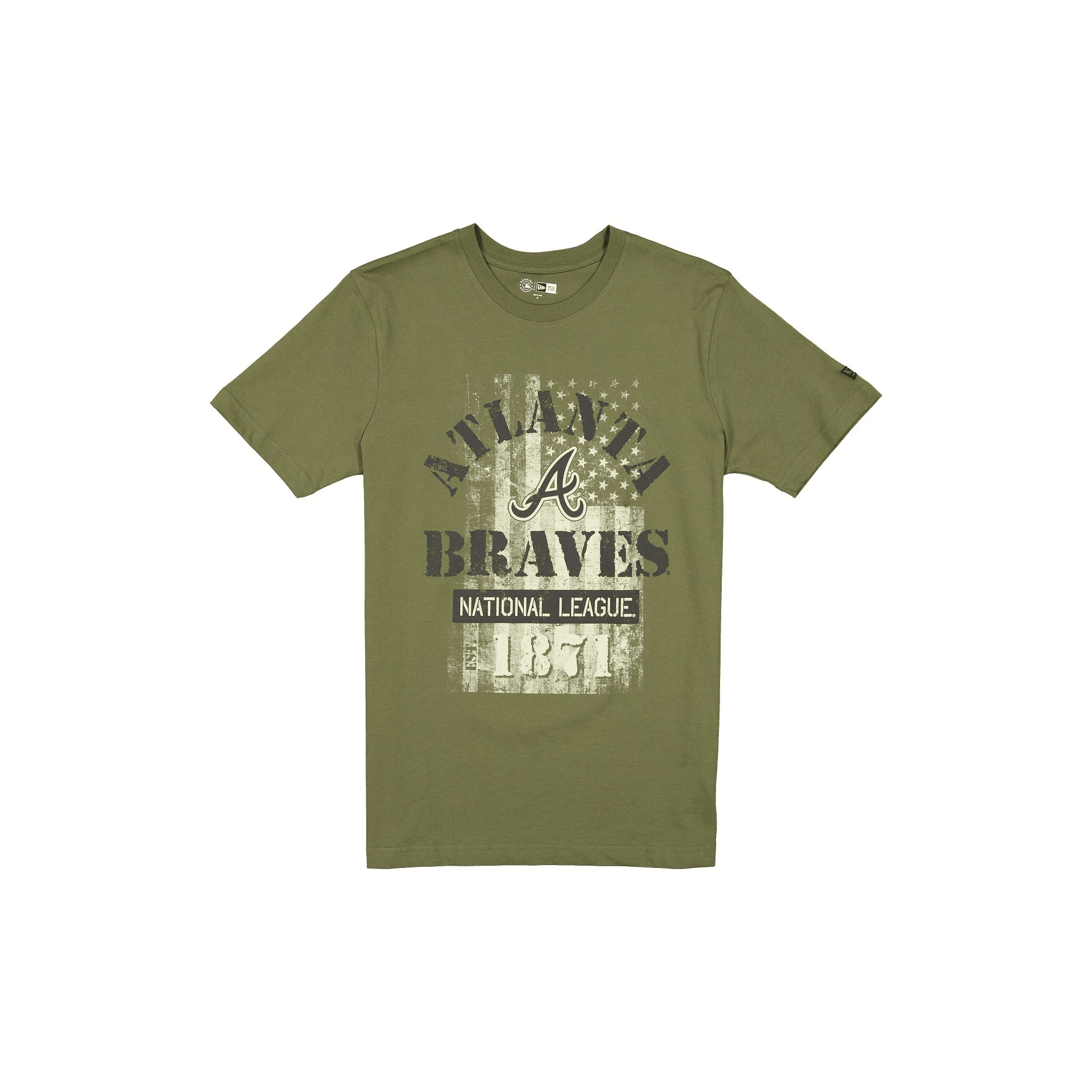 Atlanta Braves Shirt MLB Armed Forces Day 2025 Green T-Shirt