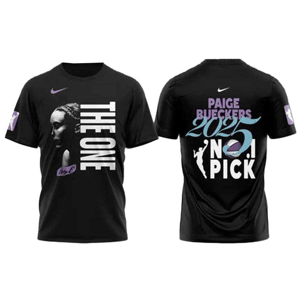 Paige Bueckers 2025 The One WNBA T-Shirt Paige Bueckers Merch Fathers Day Delivery Gifts