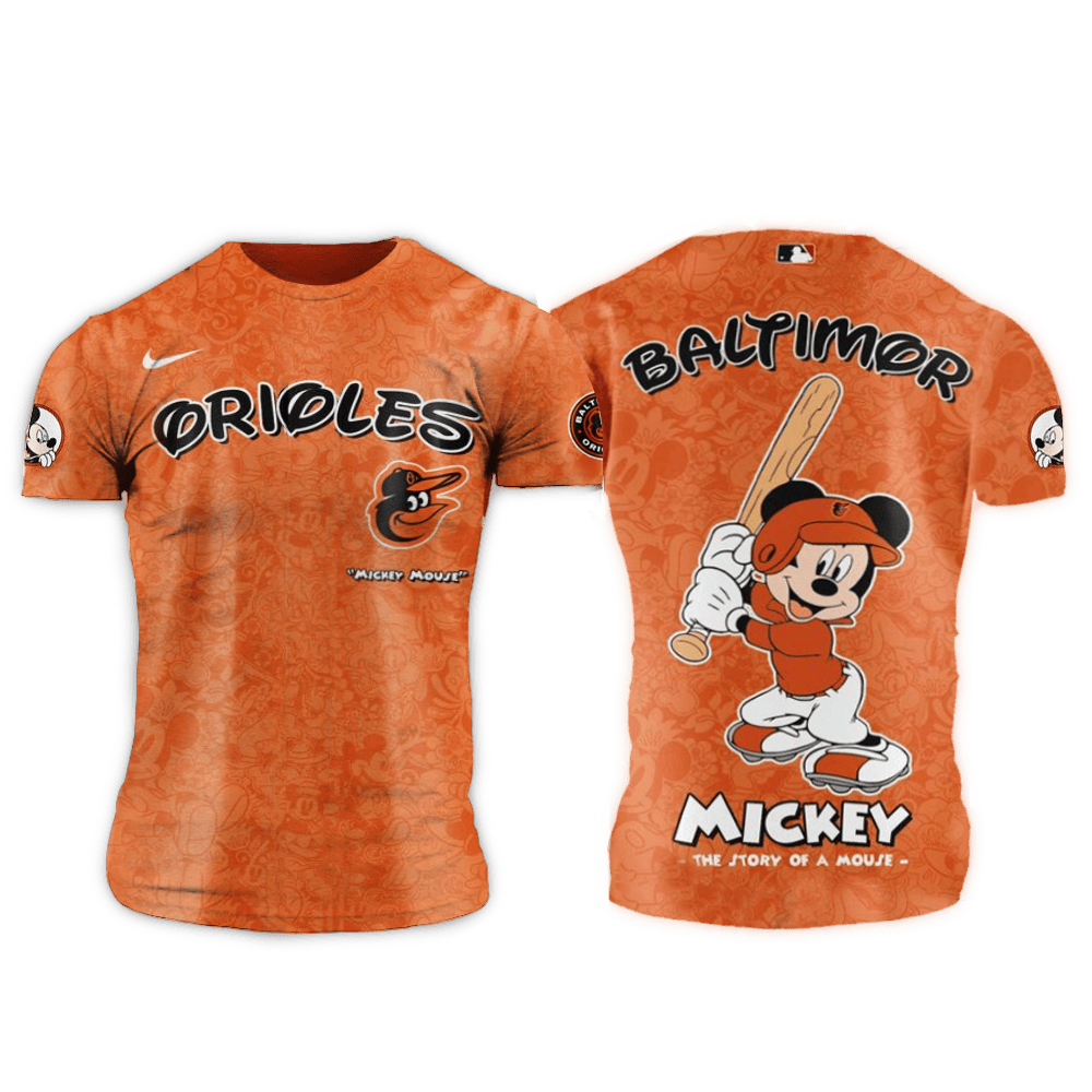 Baltimore Orioles MLB X Mickey Night Game Shirt Baltimore Orioles Merch Best FatherS Day Gifts
