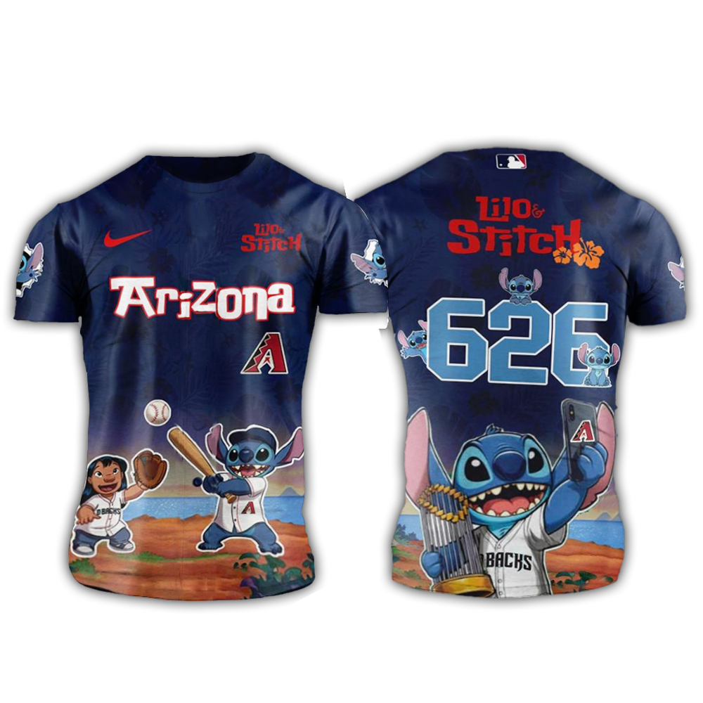 Arizona Diamondbacks Lilo And Stitch 626 Shirt Arizona Diamondbacks Merch FatherS Day Gifts
