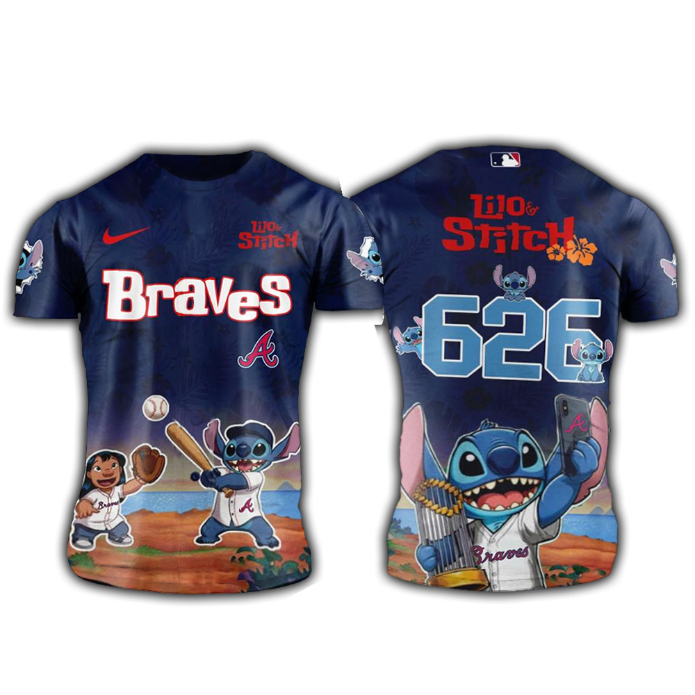 Atlanta Braves Lilo And Stitch 626 Shirt