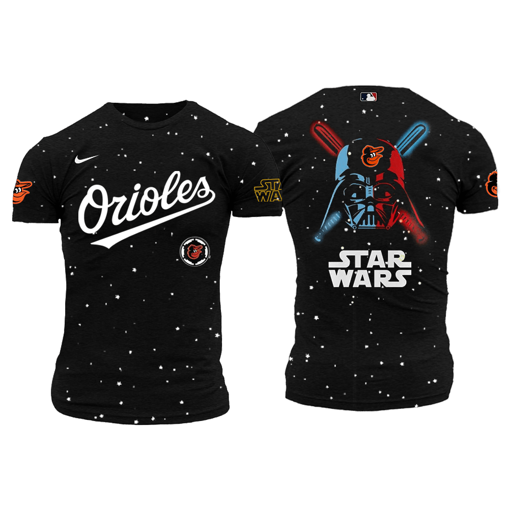 Baltimore Orioles MLB X Star Wars 2025 Shirt Baltimore Orioles Merch Perfect FatherS Day Gifts