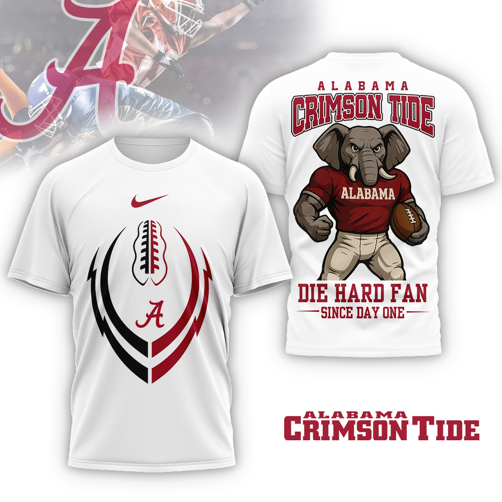 Alabama Crimson Tide NCAA Die Hard Fan Since Day One T- Shirt