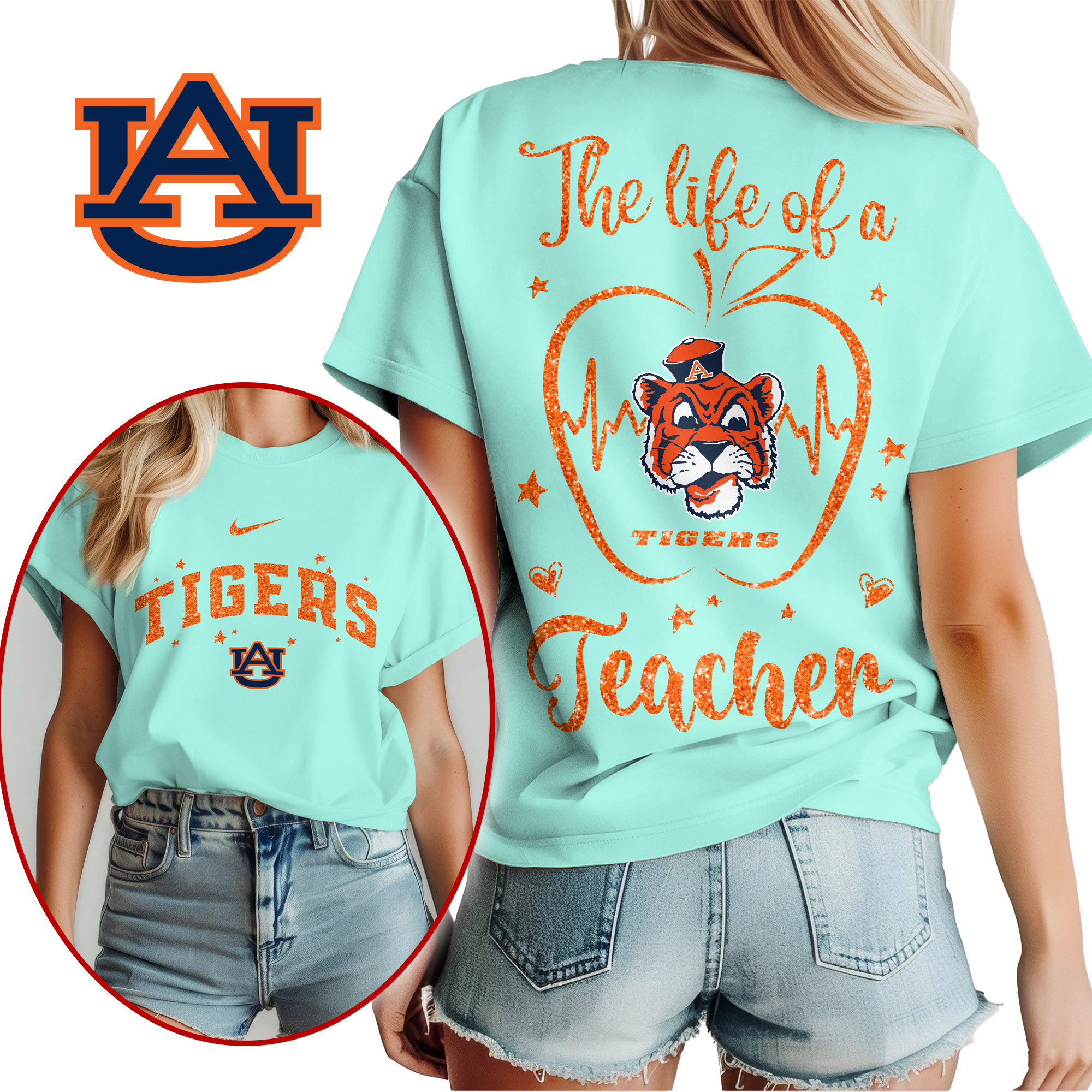 Auburn Tigers NCAA Taylor Swift Teacher Vibes Shirt