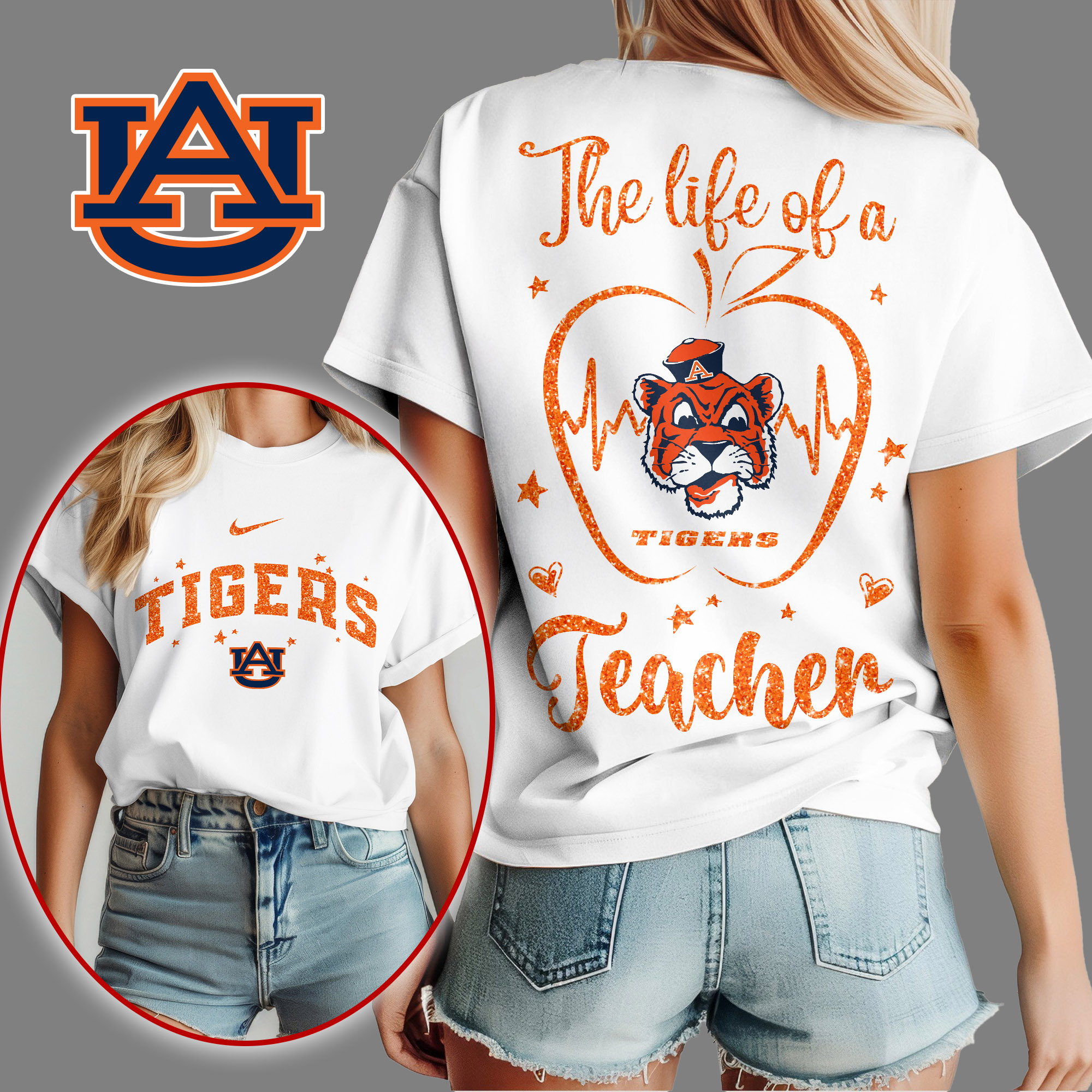 Auburn Tigers NCAA Taylor Swift Teacher Vibes Shirt