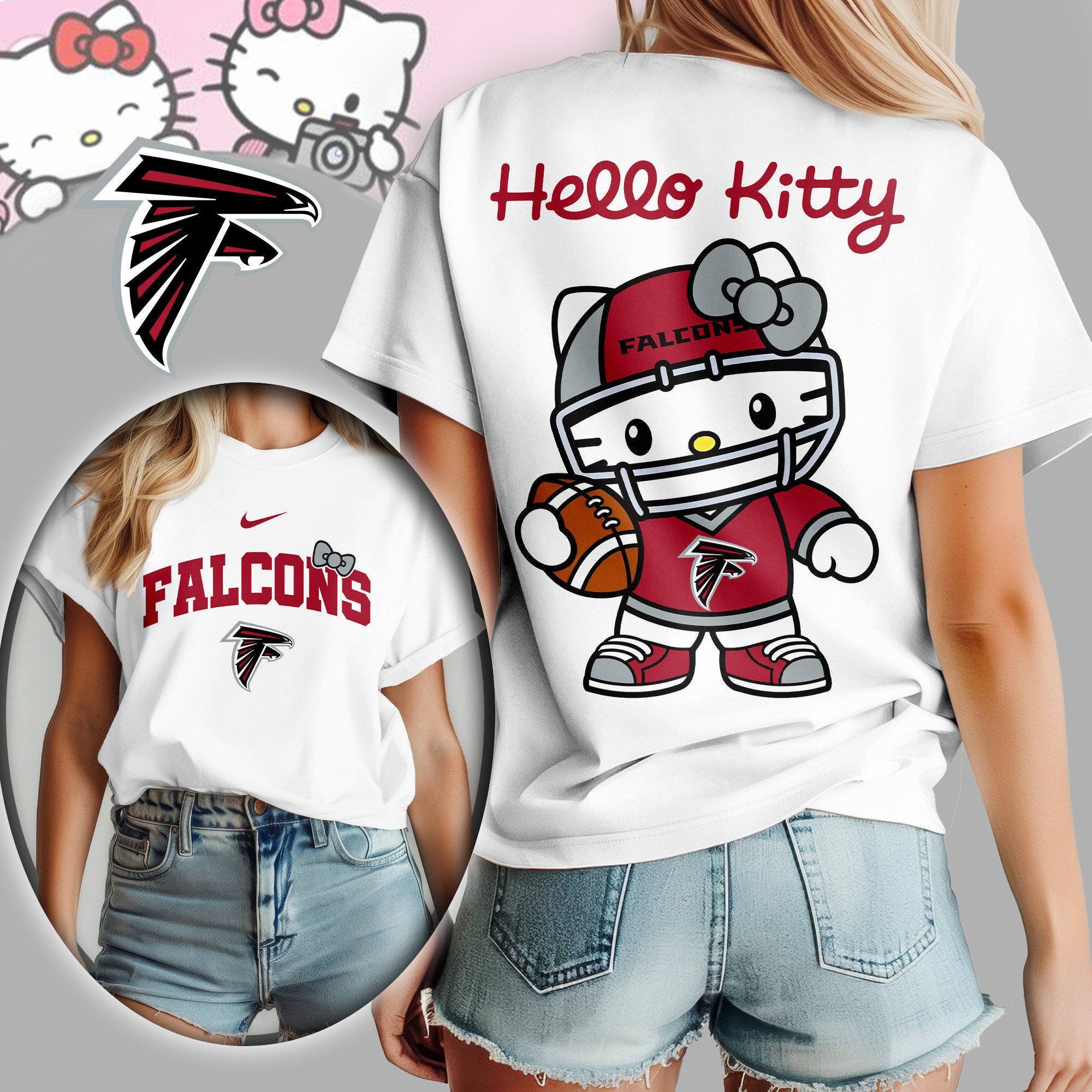 Atlanta Falcons NFL Hello Kitty Women Shirt