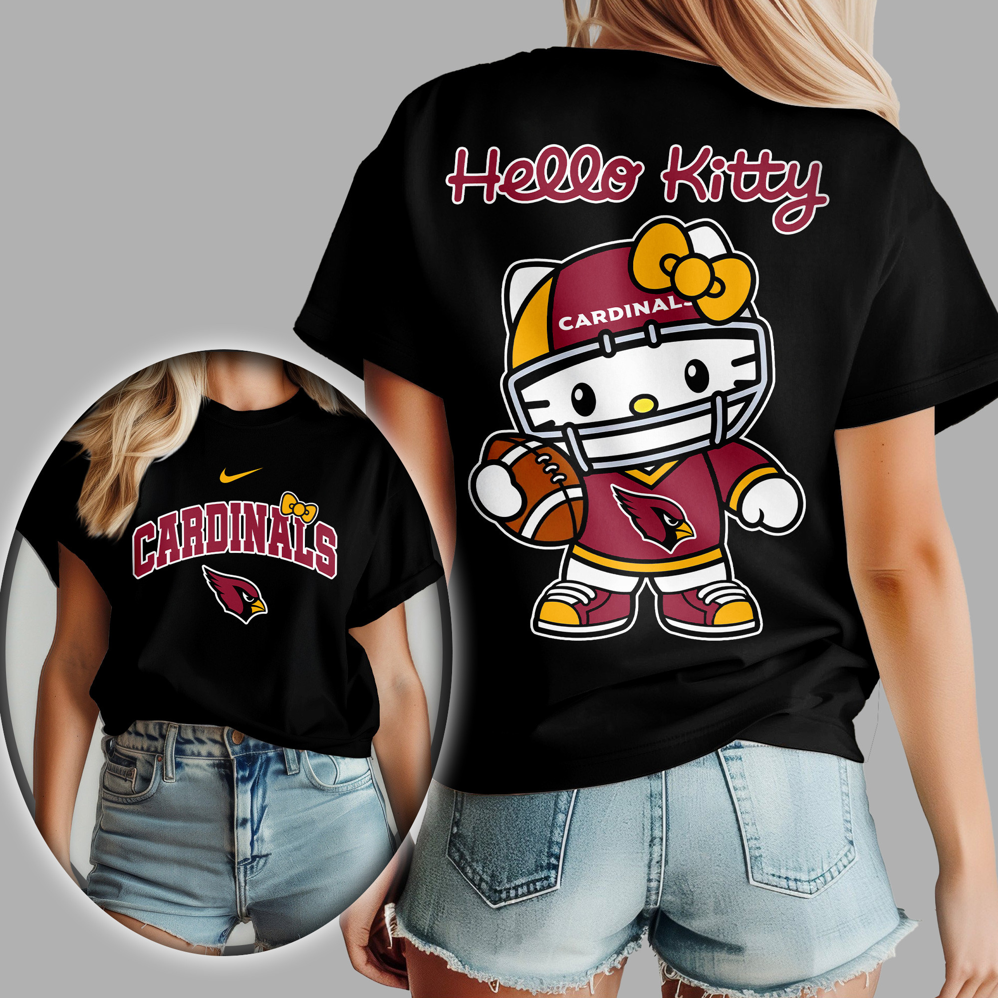 Arizona Cardinals NFL Hello Kitty Women Shirt