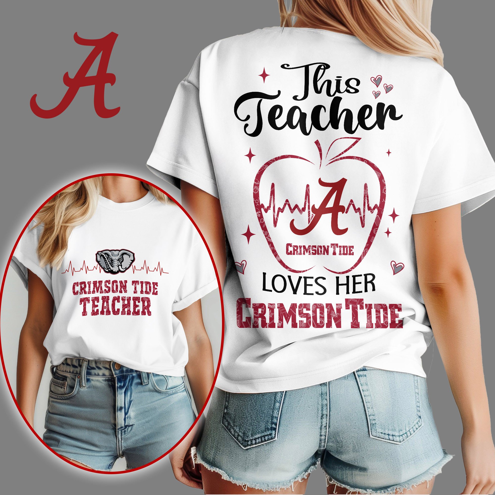 Alabama Crimson Tide Teacher Appreciation Month Women Shirt NCAA