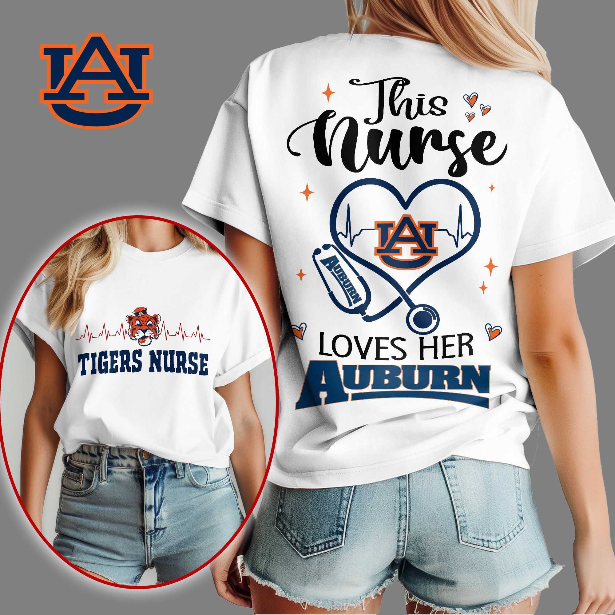 Auburn Tigers Nurse Appreciation Month WomenS Shirt NCAA