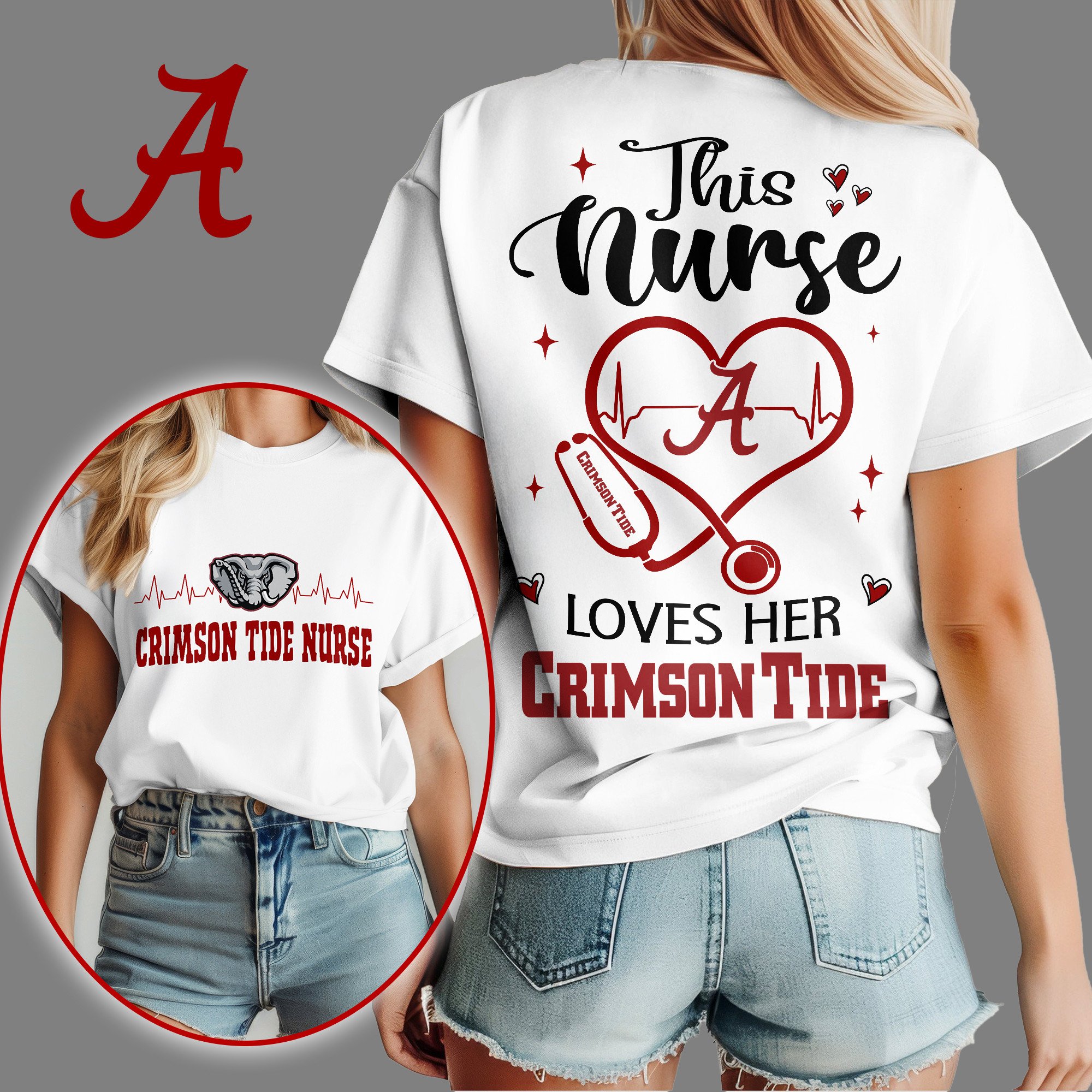 Alabama Crimson Tide Nurse Appreciation Month WomenS Shirt NCAA