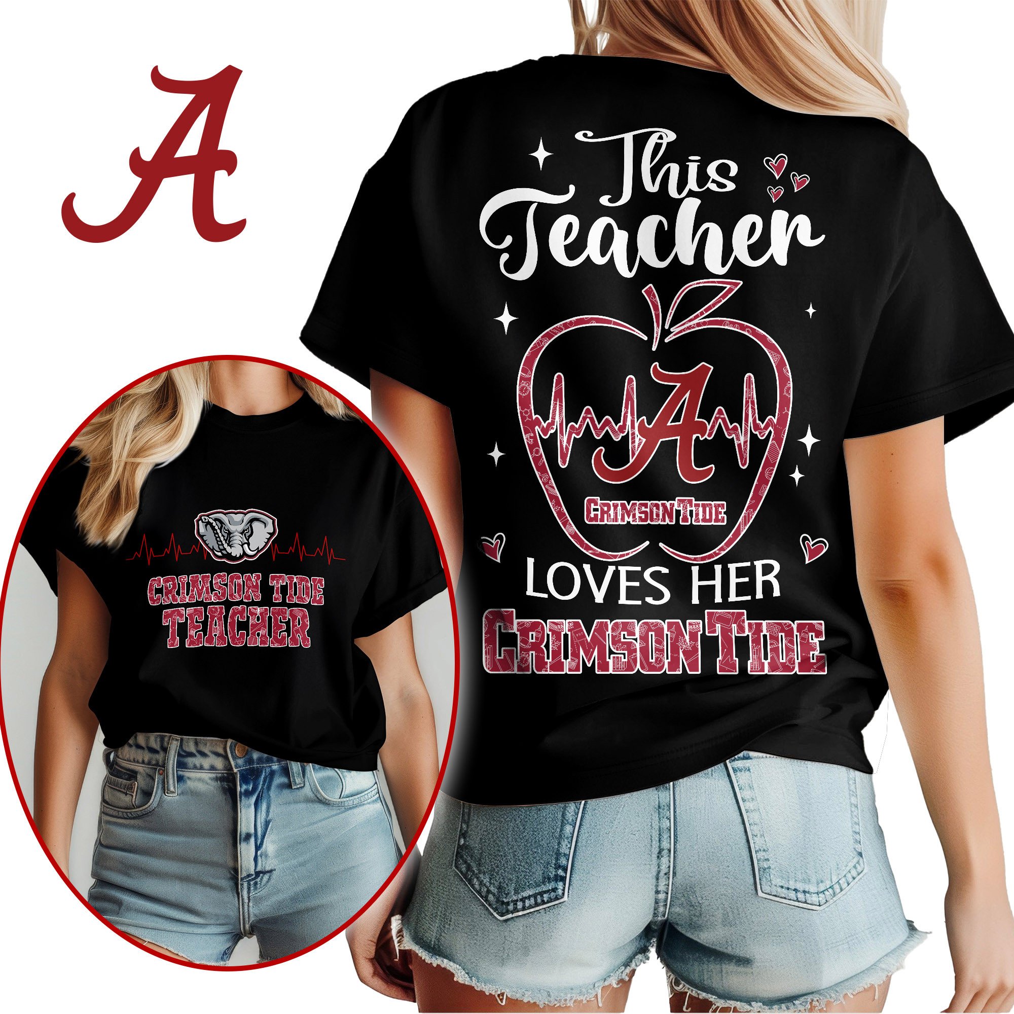 Alabama Crimson Tide Teacher Appreciation Month Women Shirt NCAA