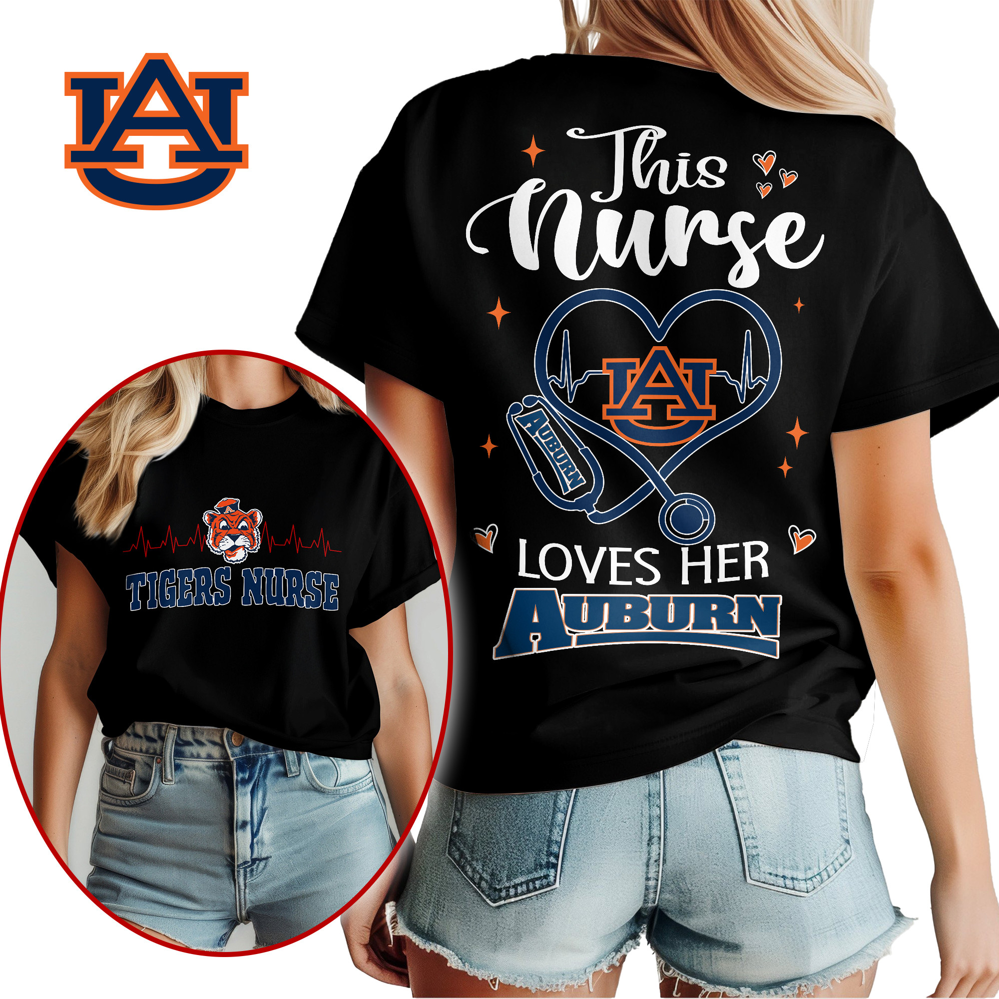 Auburn Tigers Nurse Appreciation Month WomenS Shirt NCAA
