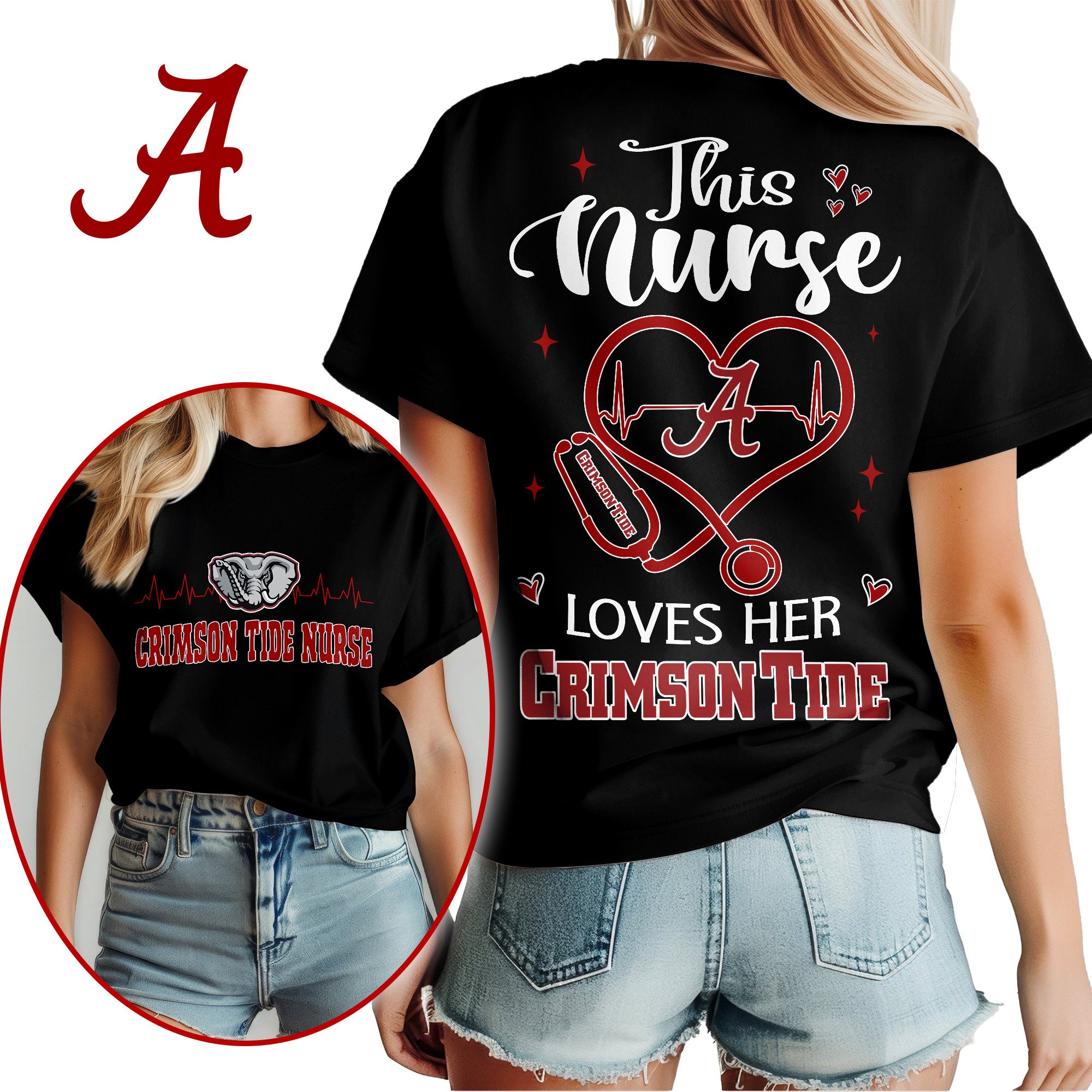 Alabama Crimson Tide Nurse Appreciation Month WomenS Shirt NCAA