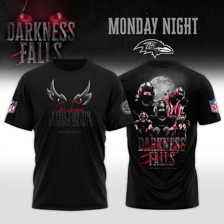 Baltimore Ravens Darkness Falls 2025 Special Edition T-Shirt