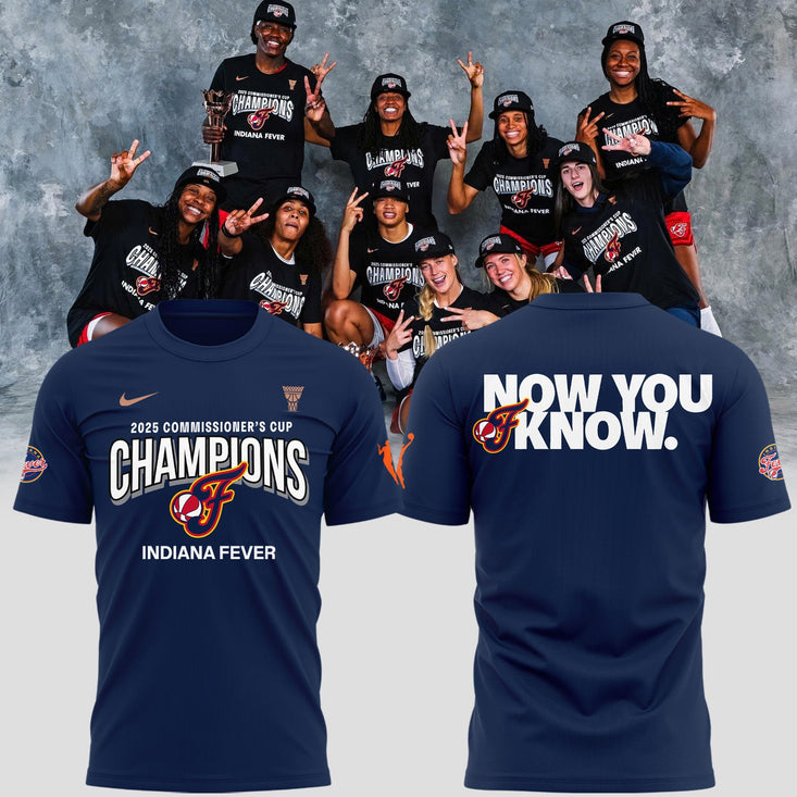 Indiana Fever 2025 WNBA CommissionerS Cup Champions T-Shirt