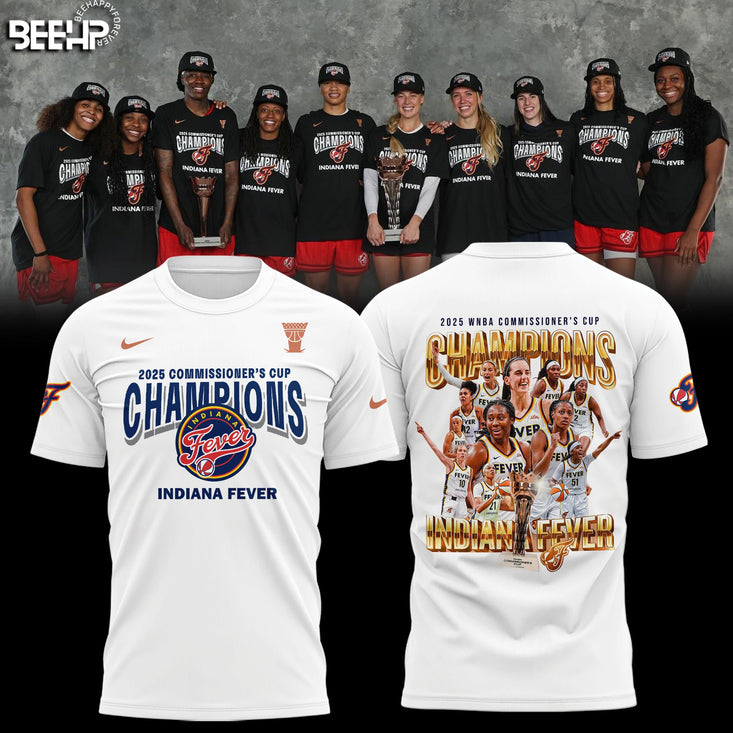 Indiana Fever 2025 WNBA CommissionerS Cup Champions T-Shirt