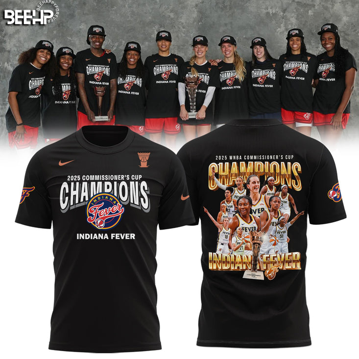 Indiana Fever 2025 WNBA CommissionerS Cup Champions T-Shirt