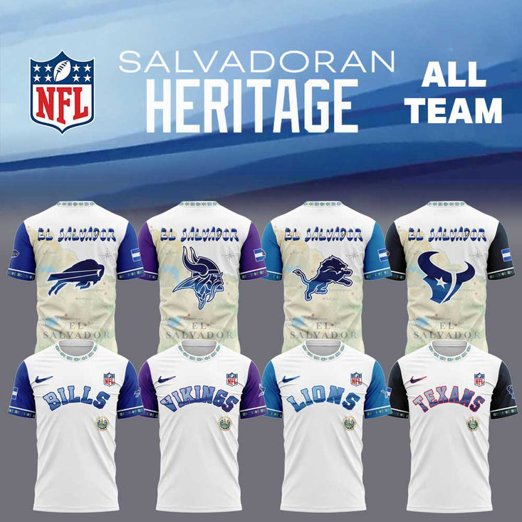 All Team NFL X El Salvador Heritage Combo Shirt