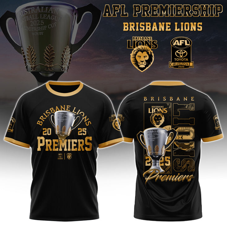 Brisbane Lions Afl 2025 Champions Tshirt