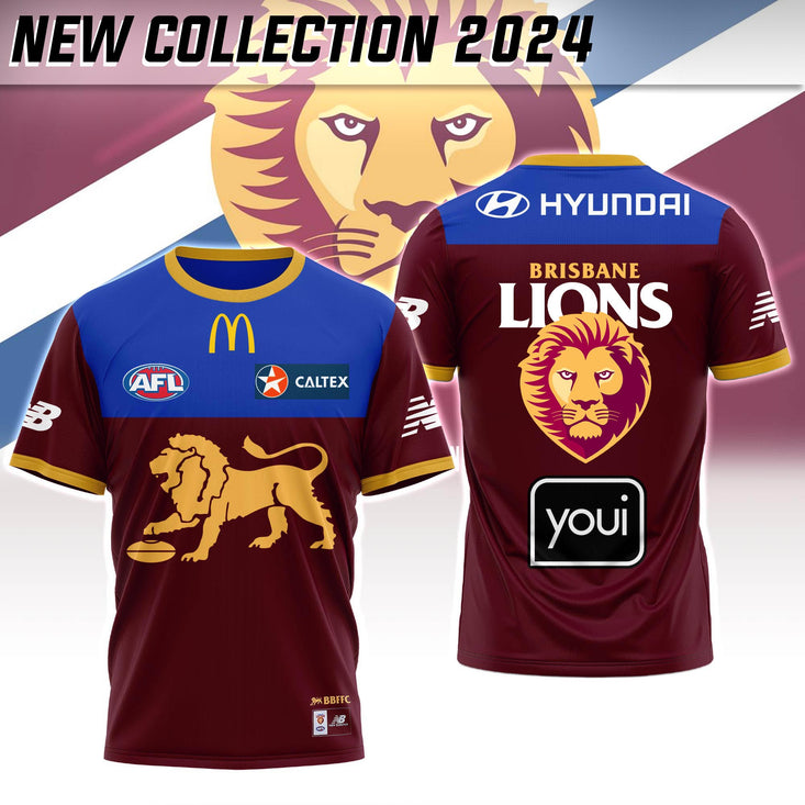 Afl Brisbane Lions Football Club Tee T- Shirt