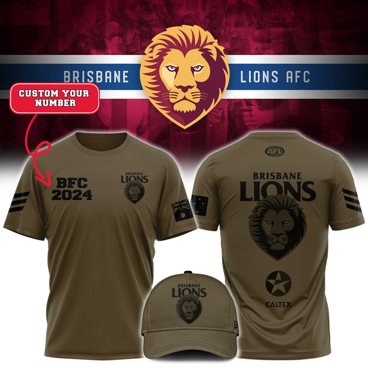 Afl Brisbane Lions Football Club Tee T- Shirt