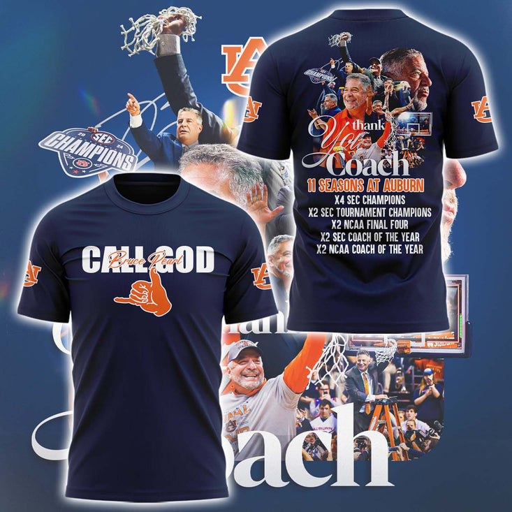 Auburn Fb Thank You For The Memories, Coach Bruce Pearl Tshirt