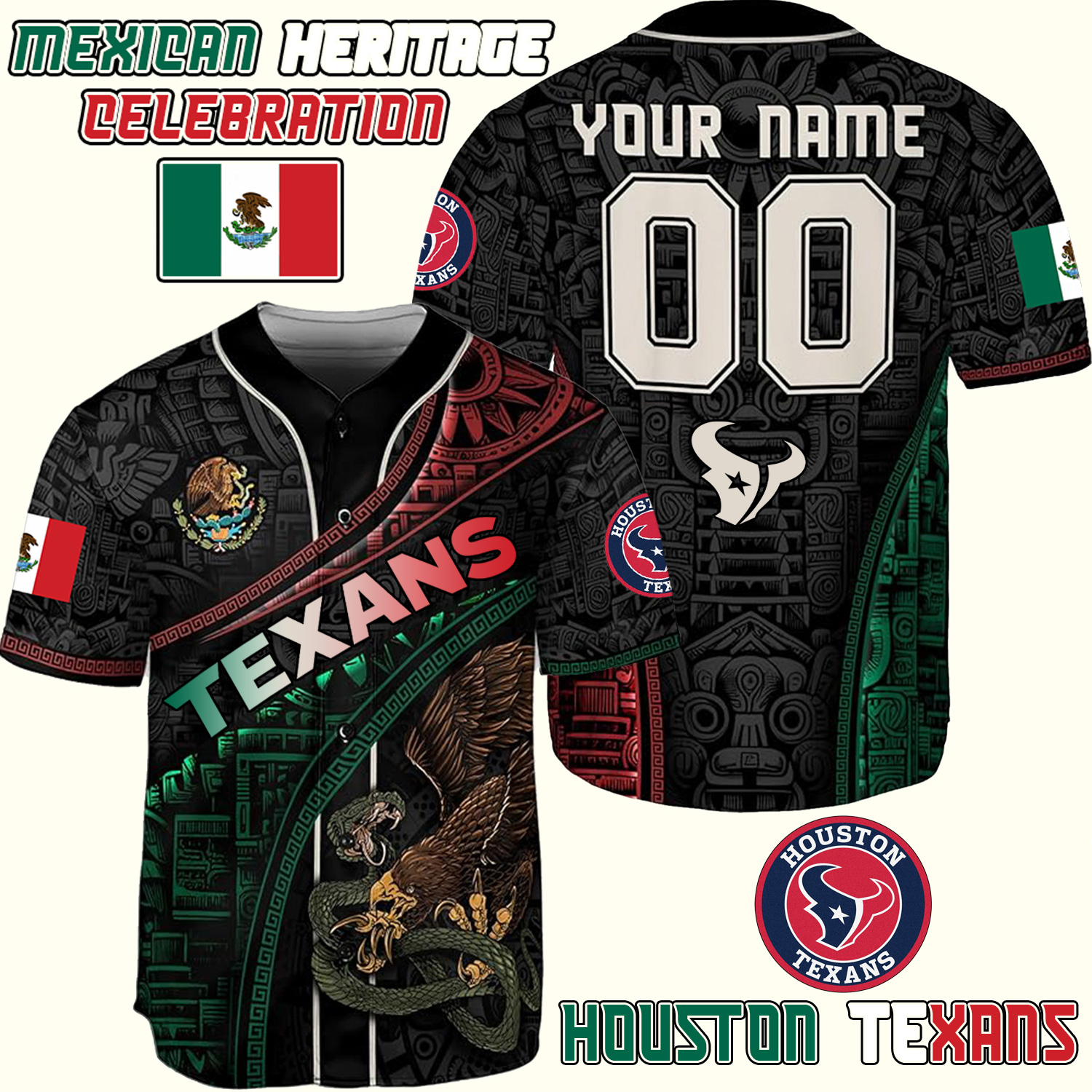  Houston Texans Special Mexican Heritage Celebration Jersey