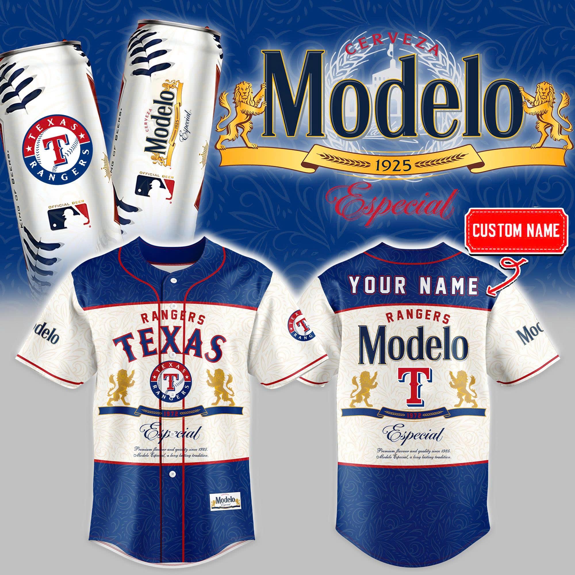  Texas Rangers Modelo Especial 100Th Anniversary 1925-2025 Jersey